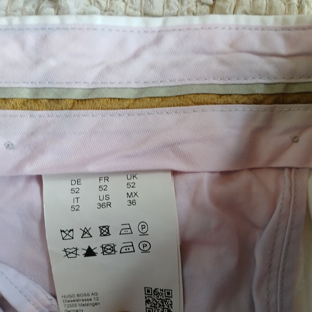 Boss Hugo Boss Pants Mens Size 36R White Used - Picture 5 of 16